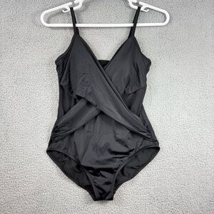 Elegant Black One-Piece Swimsuit